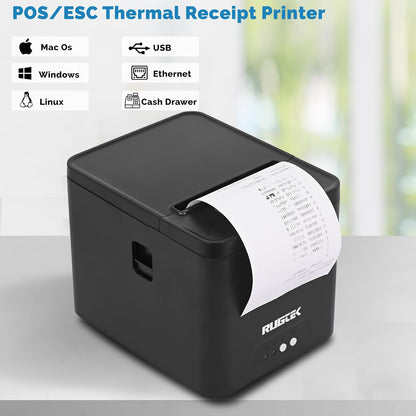 Rugtek Rp 82 Compact UE Thermal Receipt Printer (USB+Enthernet)